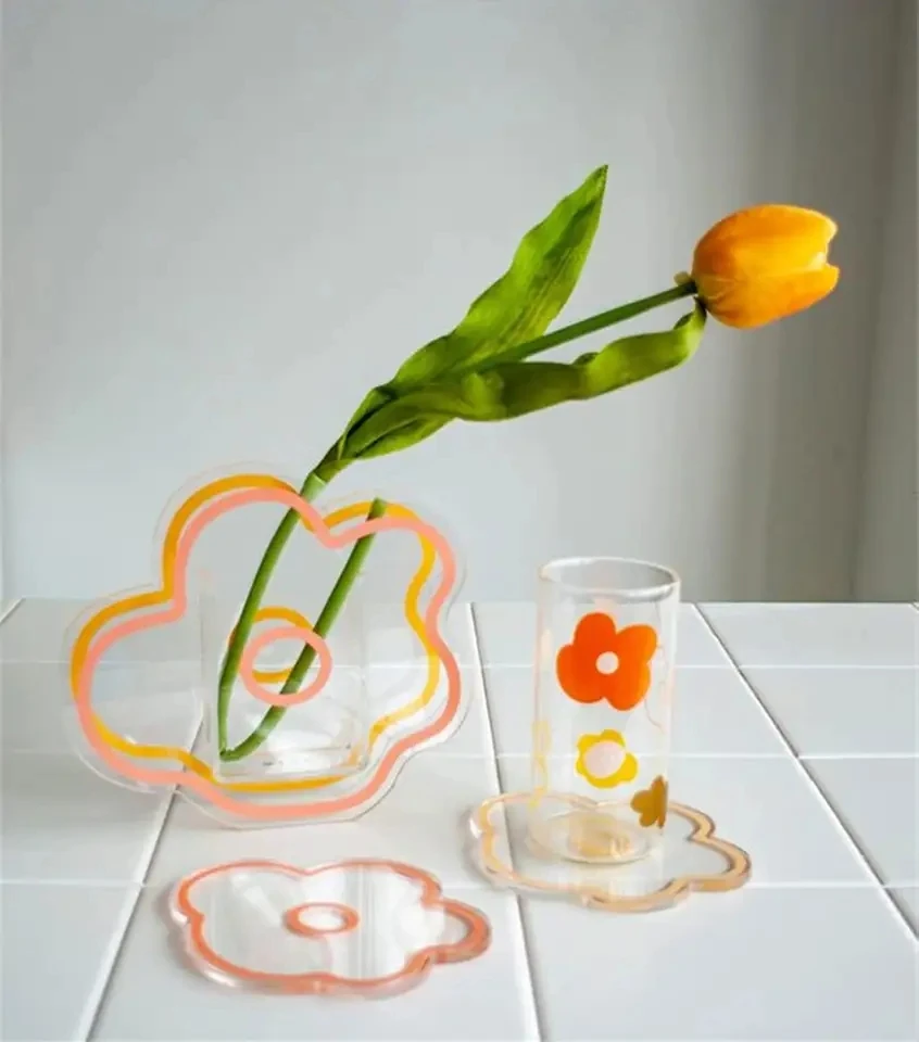 クリアアクリルコースターアクリルドリンクコースターコースター