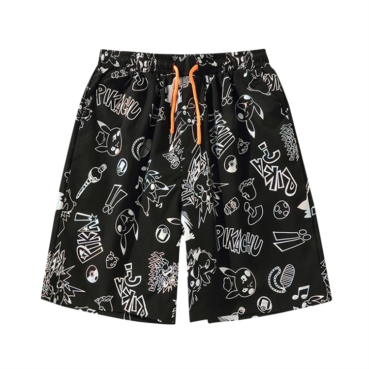 guys windbreaker drawstring shorts