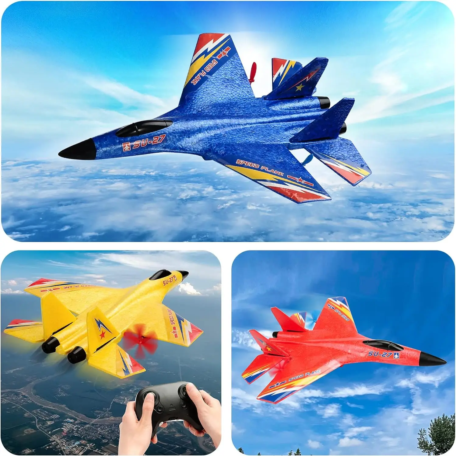 EPT Su-27 RC Plane - Stabilized Gyro, Indoor/outdoor Fun
