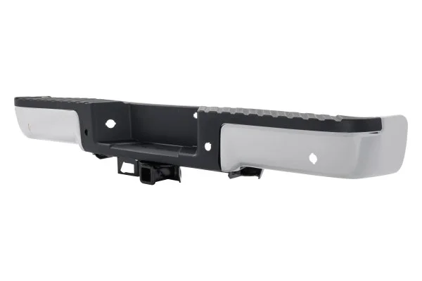 CARMOCAR Chrome Rear Step Bumper – For Ford F-150 2015-2020 W/ Max Tow & Sensor Holes