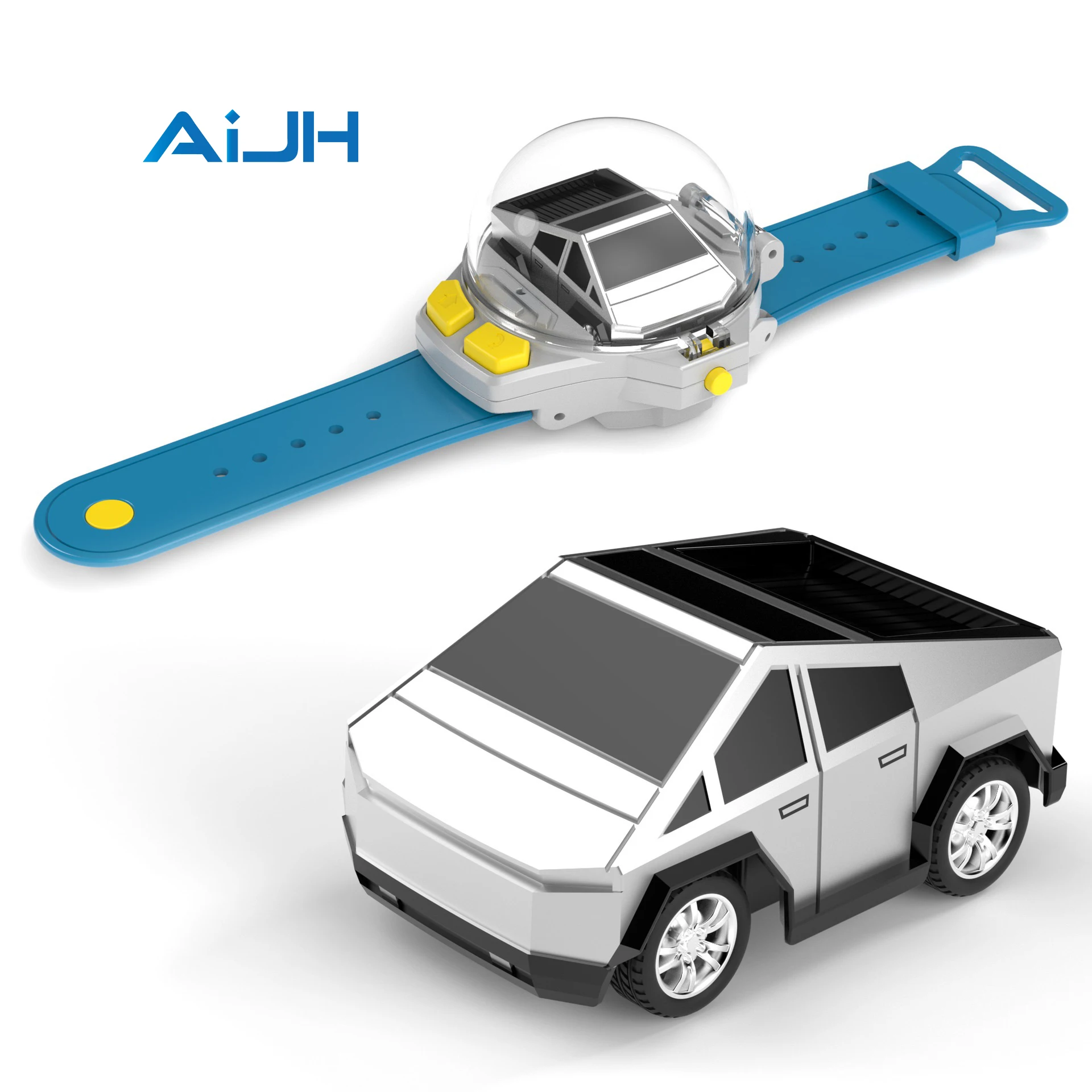 AiJH Auto de Juguete RC de Aleación Mini, Recargable por USB, Reloj Pequeño  con Control Remoto, Auto Eléctrico para Niños