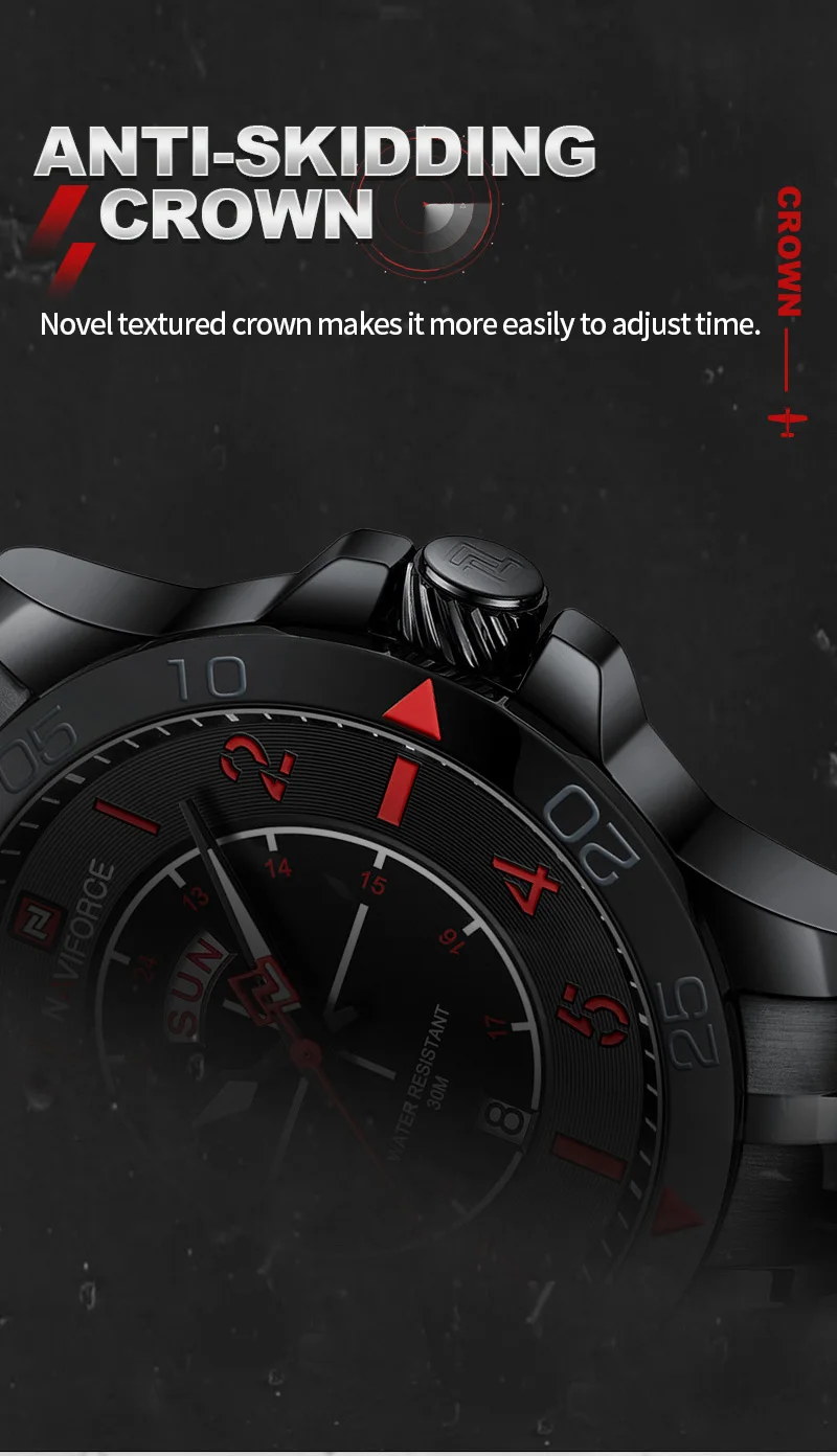 NAVIFORCE 9204S BRB 2023 OEM Custom logo Design Luxury Men Sport Watch Waterproof Quartz Wristwatch for Men Relojs
