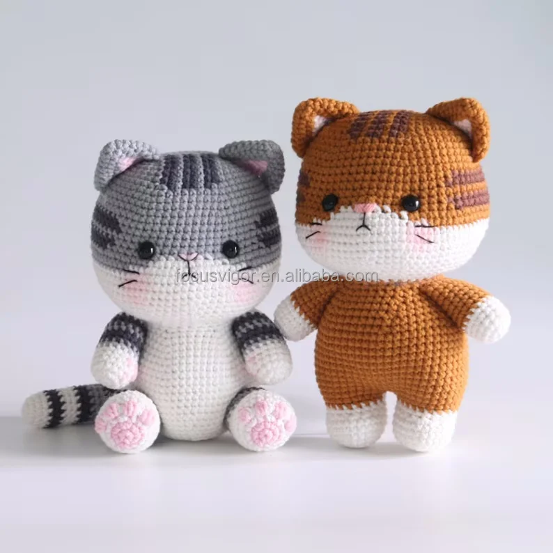 Lovely Crochet Fat Cat Amigurumi Factory Wholesale Cuddly Mini Cute ...