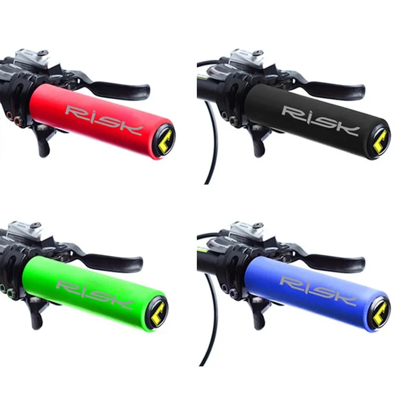 Bike Handlebar Cover Silica Gel Shock Absorption Anti-Skid Bicycle Handle Bar Grips Accessory 