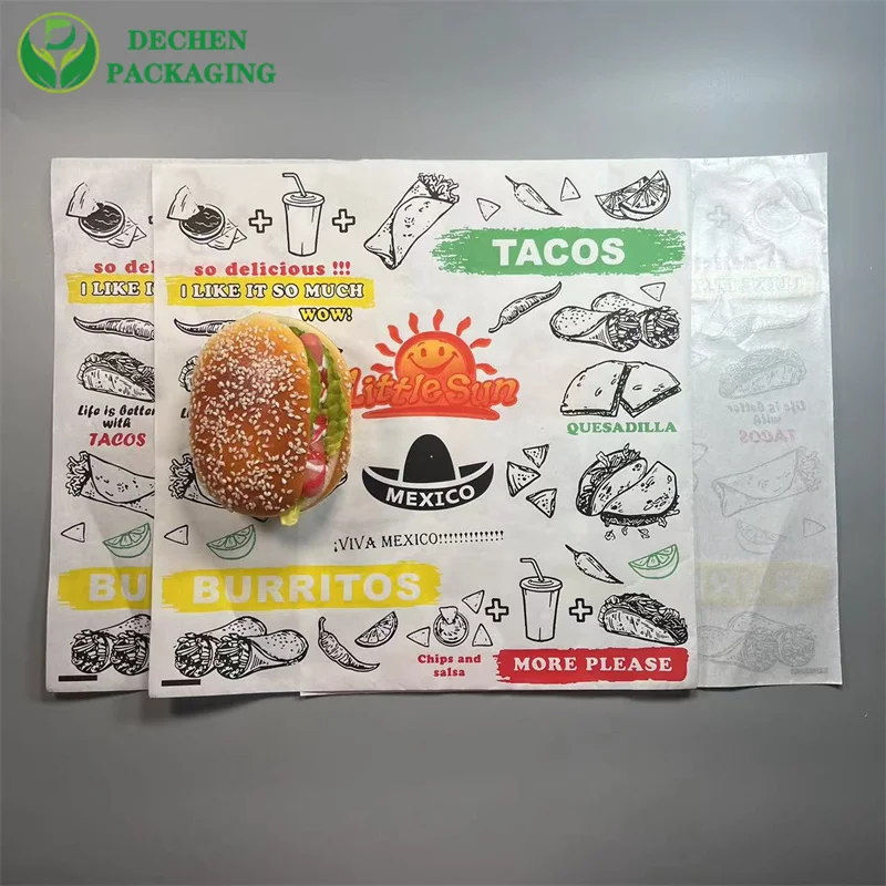 for Pack Custom Sandwich Wrap Newspaper Wrapping Paper - China