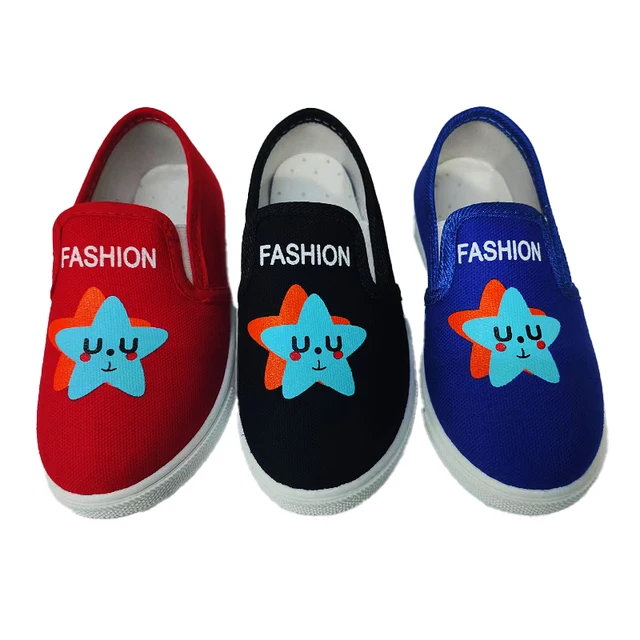 New Arrival Denim Material Canvas Kids Boy Shoes