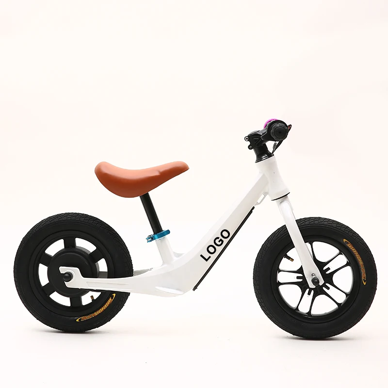 Colorful 12\" Alloy Frame Wheel with Oxidation Carbon Wheelset Stabilisers Child's Magnetic Balance Bike Ordinary Pedal for Kids