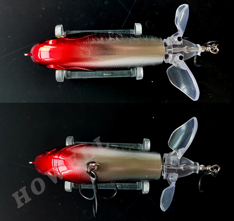 thumbnail image 2 of Snakehead Terminator Pro Whopper Plopper Topwater Lure – Rotating Tail – 100mm 1/2 Oz – For Bass & Pike 2 of 4