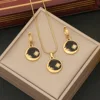 black jewelry set