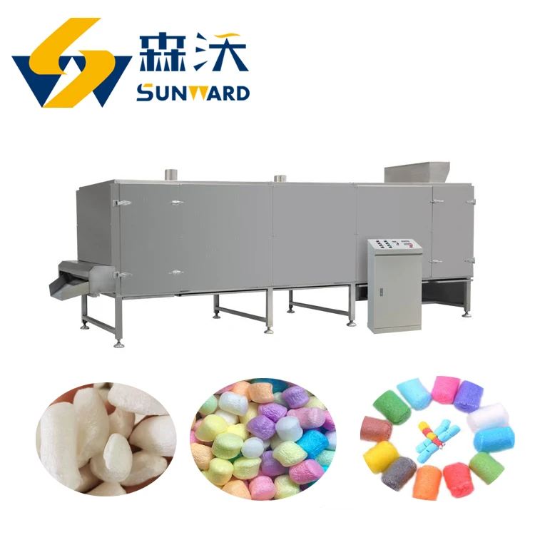 300kg/h Biodegradable Filler Corn Starch Foam Water-Soluble Foam Degradable Granule Extruder Packing Peanuts