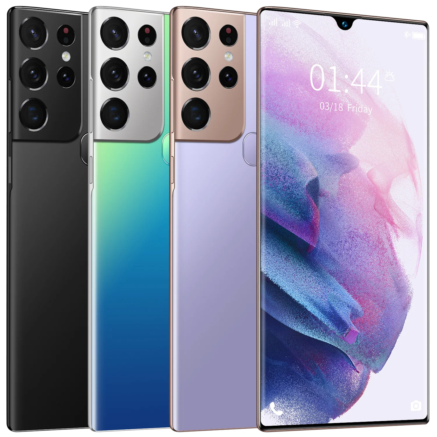 
 Смартфон S21U, мобильный телефон 6,9 дюйма, разблокировка экрана, сотовый телефон Android  