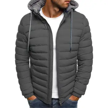hot man parka 2021 top sale Polyester loose & thermal men winter parkas jacket overcoat patchwork 402794