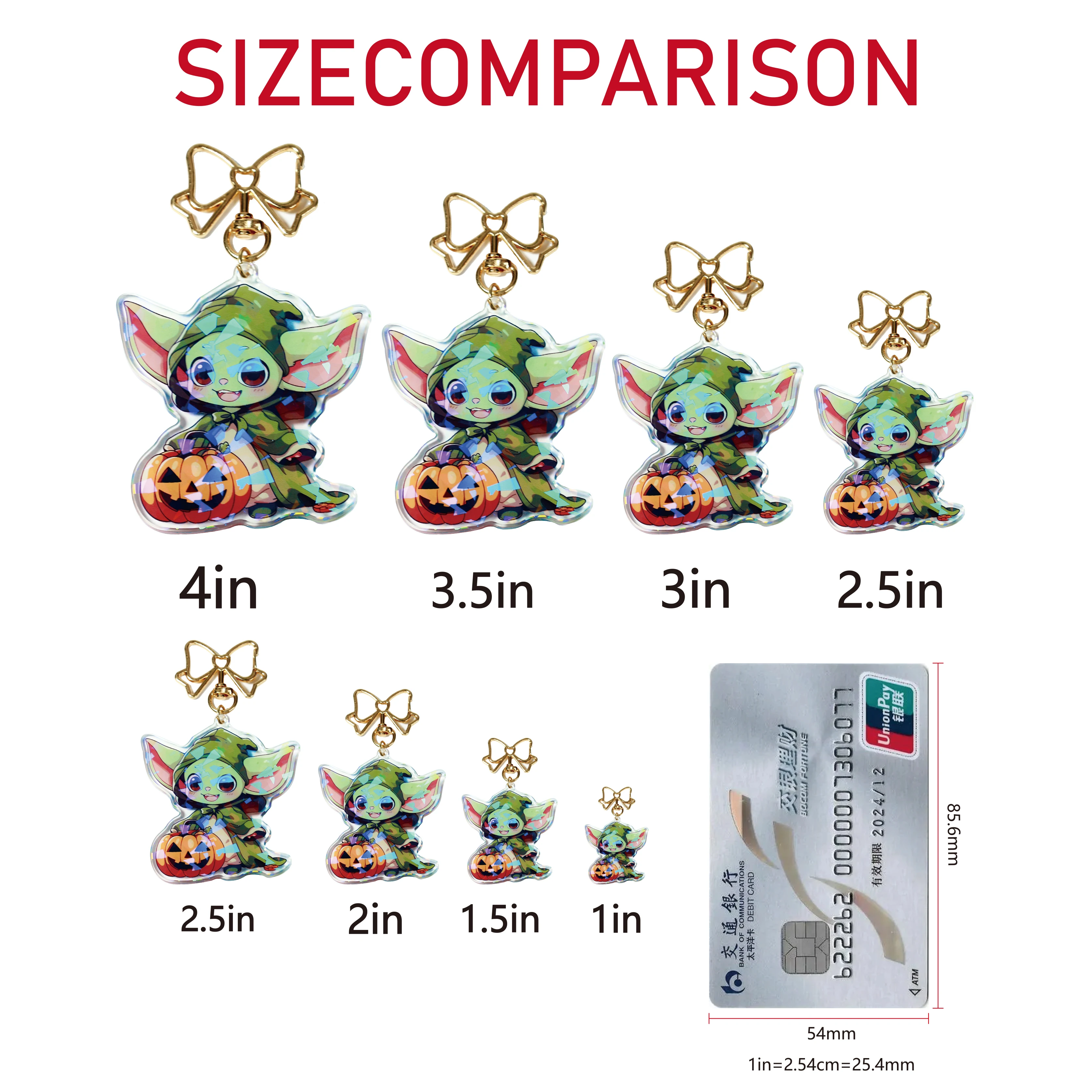 Customized High Quality Acrylic Animation Keychain Customized Rainbow ...