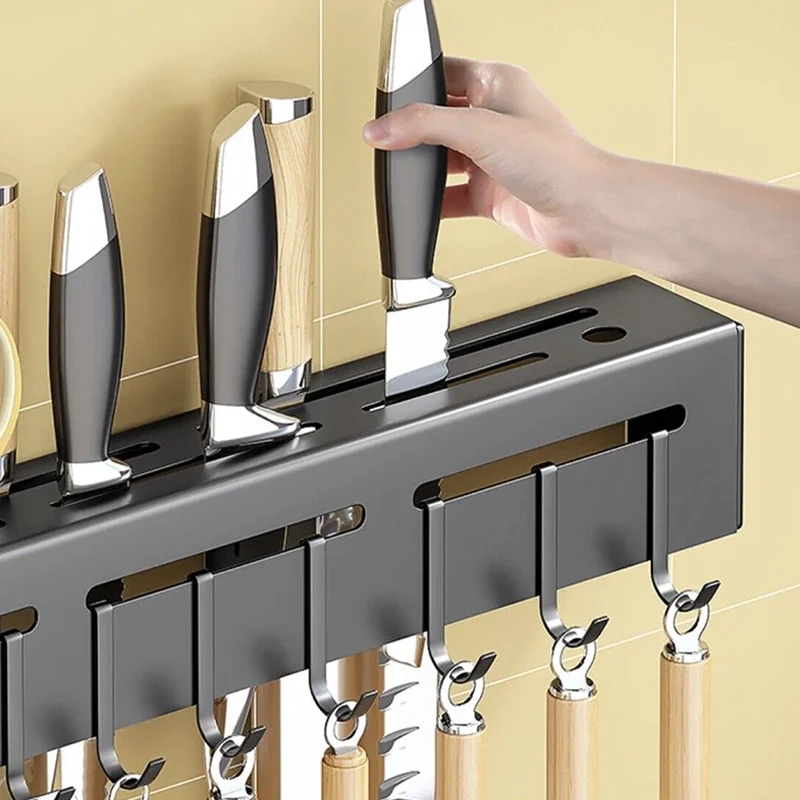 Wholesale Wall Mounted Kitchen Knife Rack Organizer Cooking Tools Rack ...