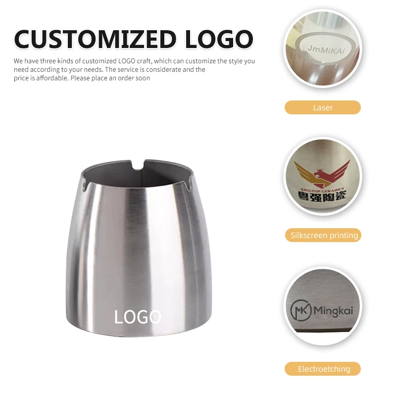 Профессиональный производитель, Нескользящие пепельницы для сигар, индивидуальный Открытый ветрозащитный лоток для сигарет