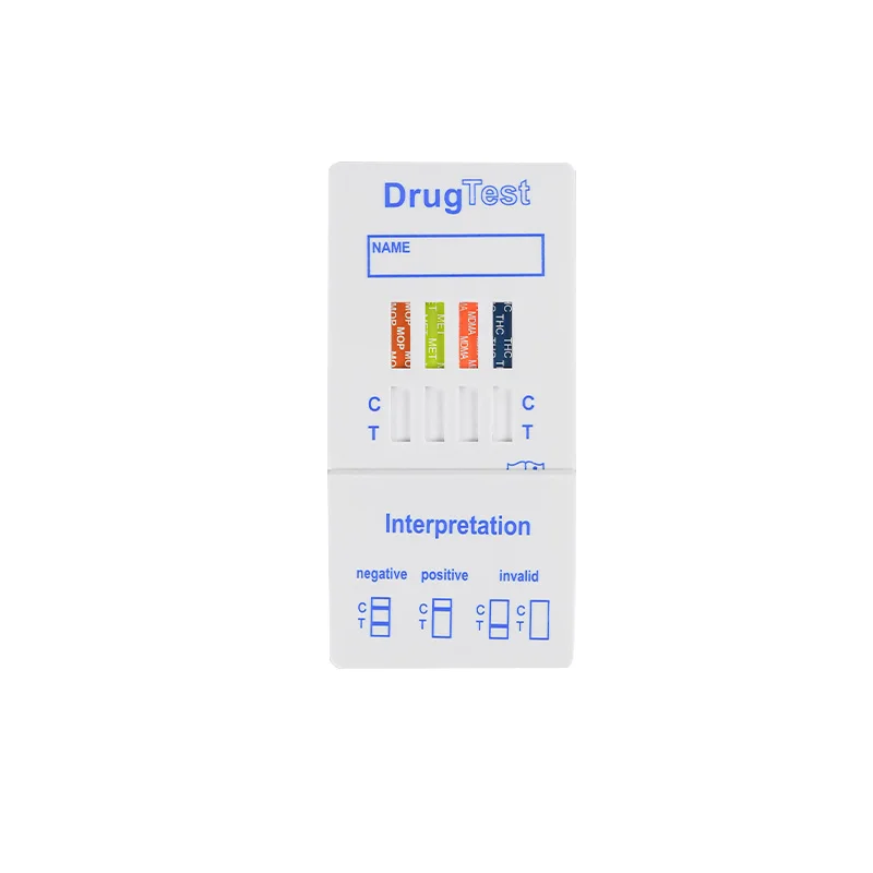 Manual Power Source Drug Test Kit Multi-Drug 4 in 1 Rapid Test Panel for Determining 7 Drugs in Urine