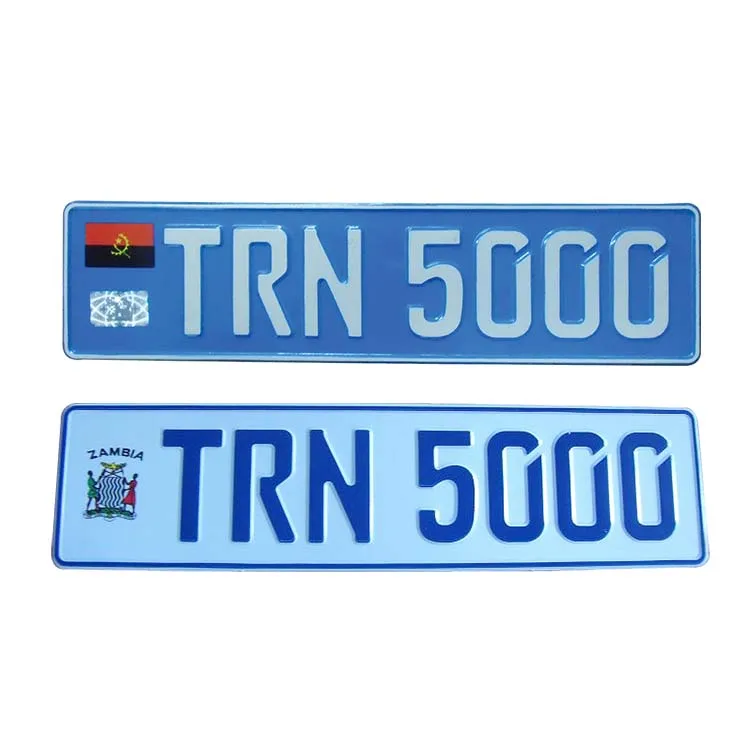 Factory Direct Sales Custom Sublimation Blank Number Plate Reflective Film Car License Plate