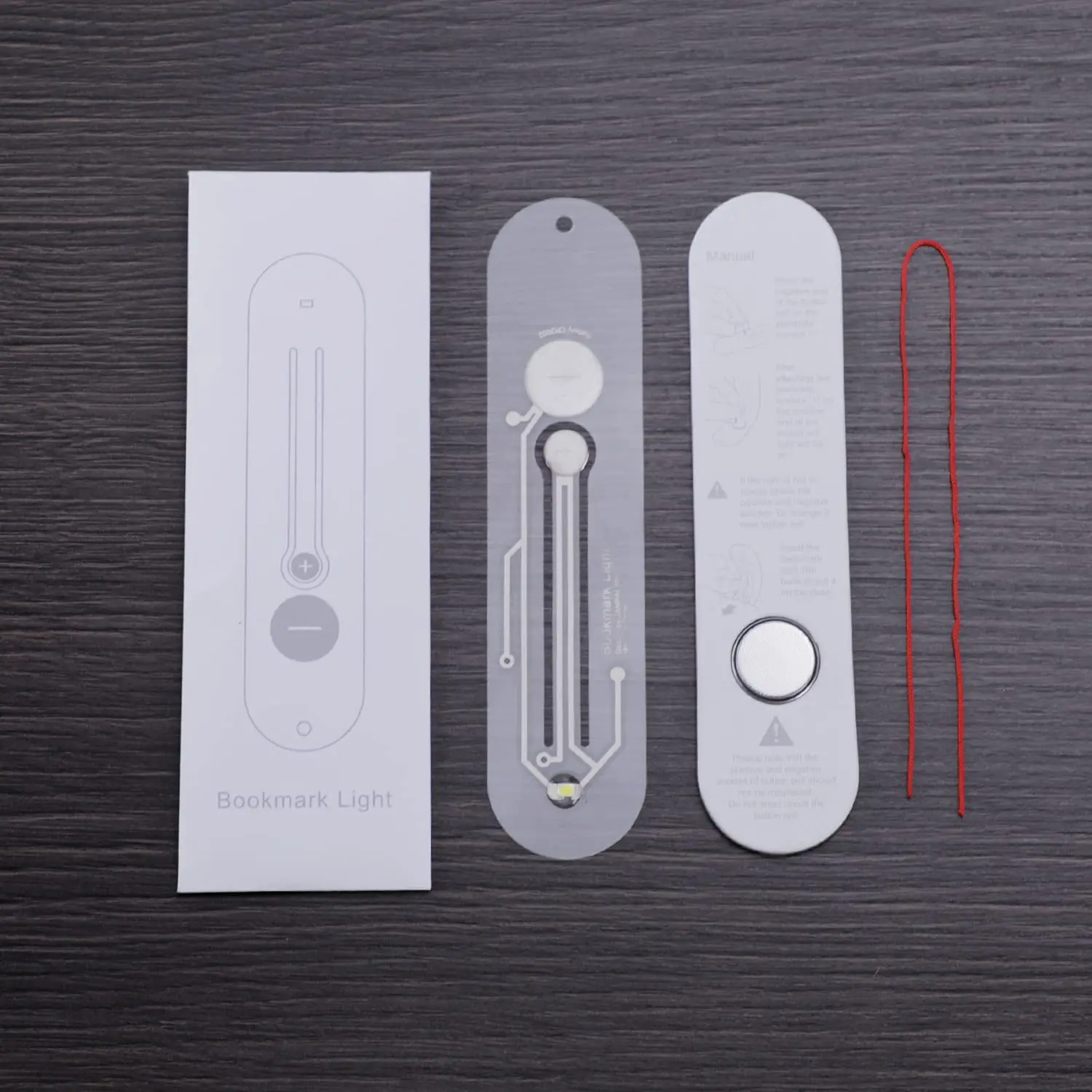 Portable Mini for Amazon Battery Operated Folding Book Lamp White Bookmark Light for Bedroom Reading