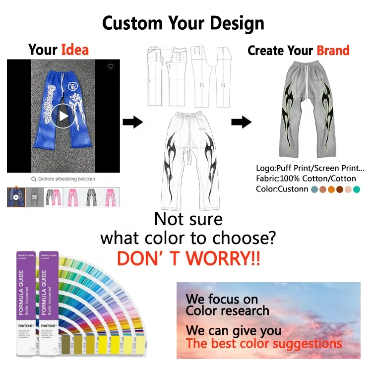 Custom Screen Print Cotton Fleece Baggy Thermal Heart Pocket Winter Skate Snow Bubble Women Unisex Down Puffer Pants for Men gallery 5