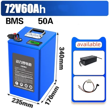 OEM battery 24v 60V 20Ah lithium ion battery rechargeable li-ion battery for electric bike