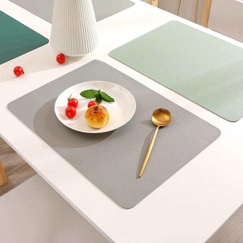 Leather Placemats Waterproof And Oil Proof Insulated Table Mats Hotel
