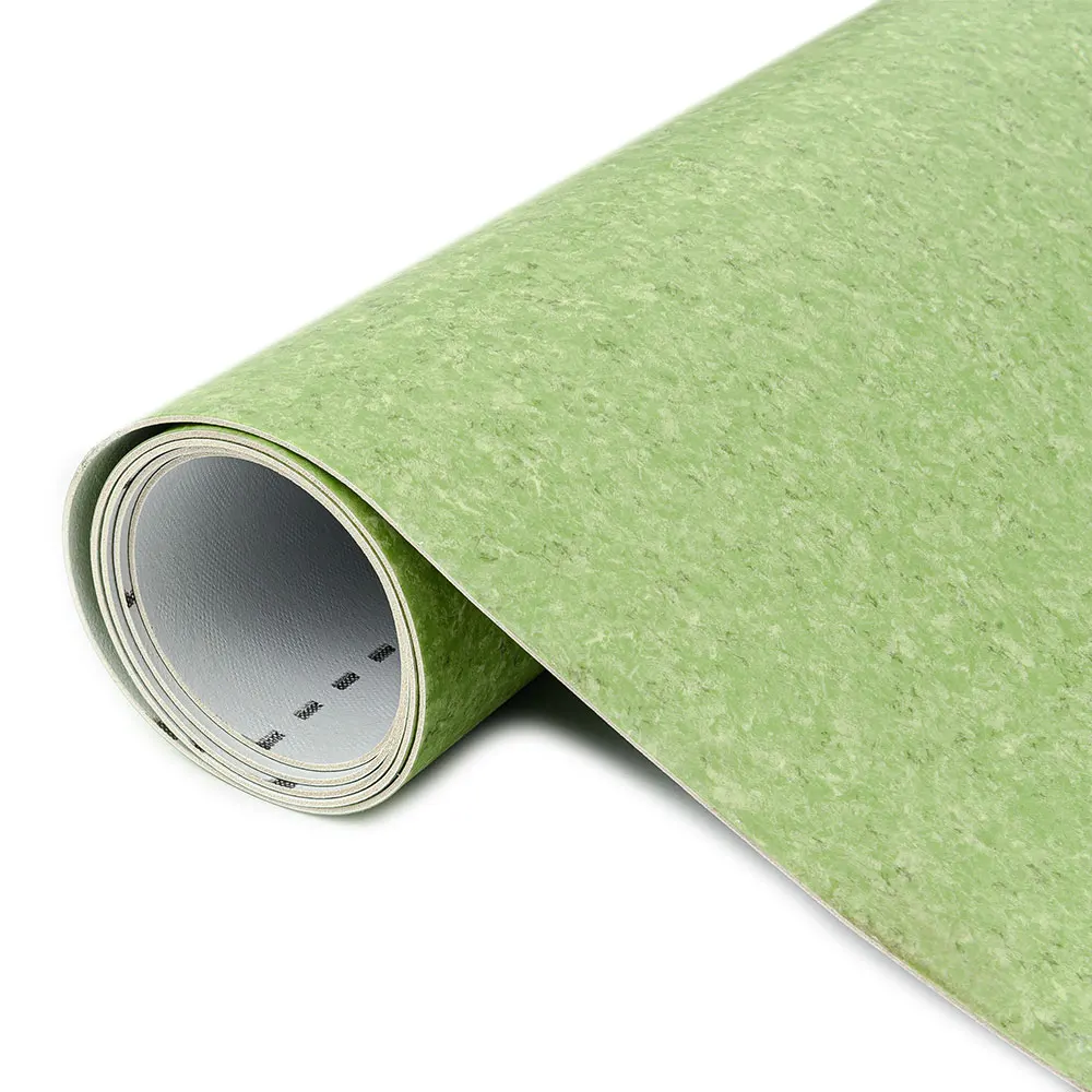 Linoleum Floor Easy Installation Tranquility Solid Color Vinyl Flooring