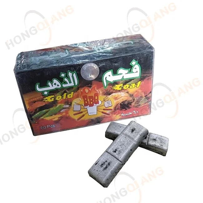 HongQiang 30pcs/60pcs Silver Bamboo Torch Coal Support Customer Brand Coal Shisha Pakistan Charcoal BBQ Coal