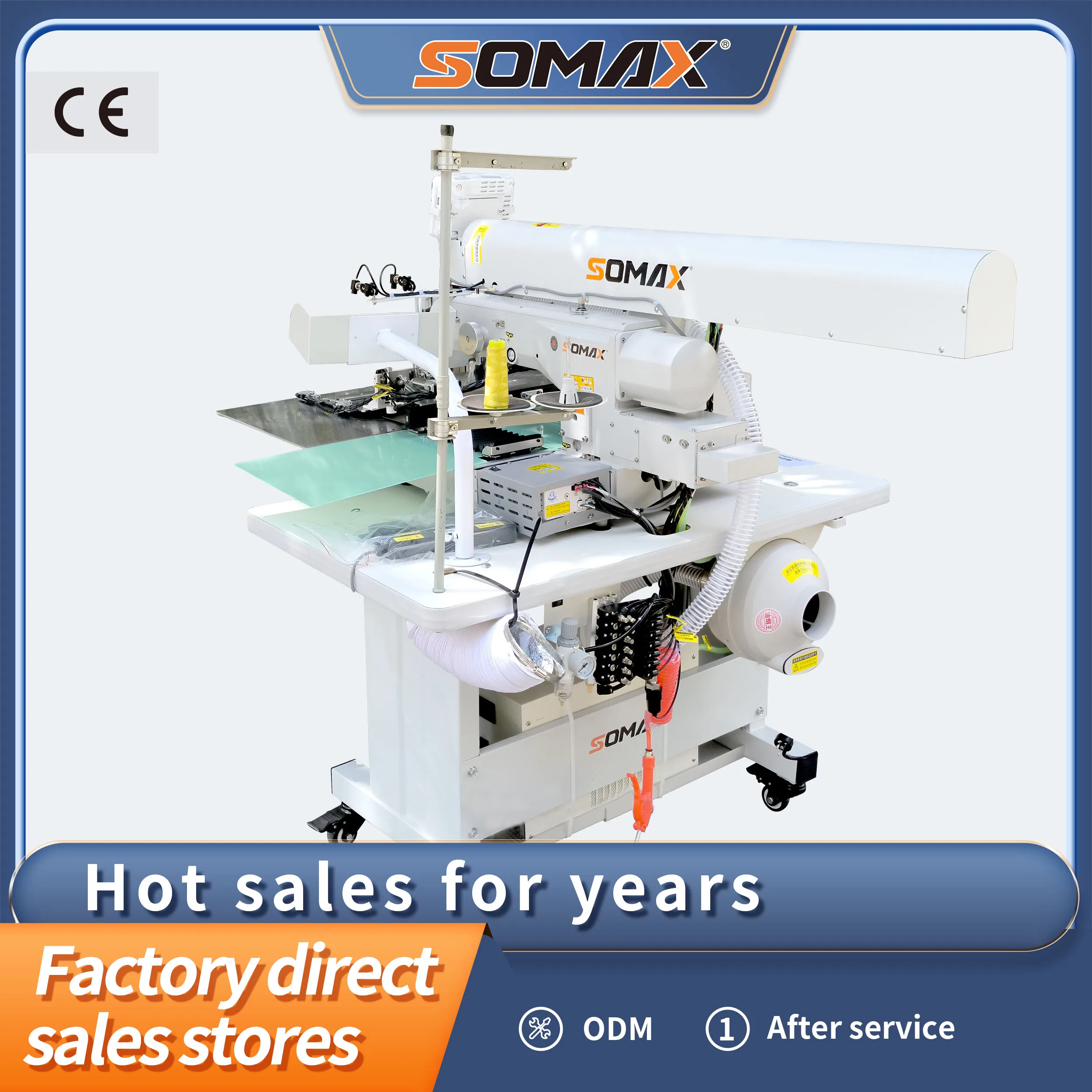 Easy Operation Somax SM-16S Automatic Zipper Laser Pocket Welting