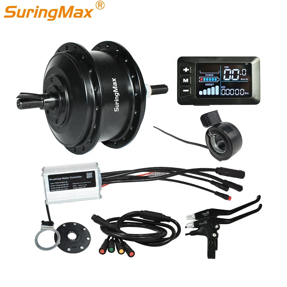 electric bicycle rear hub motor 750W Fat Tire Bike Kit Heat Shrink Bullet Crimp Female Male Wire Connectors Electrical Terminals for battery plug.( Leave message Optional 24 Inch 48v Gear Akm