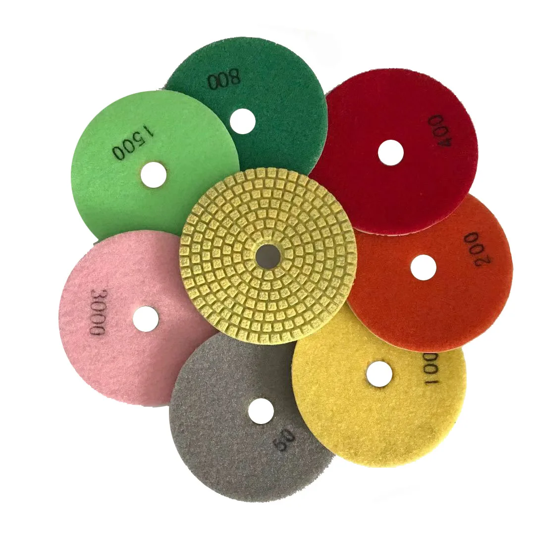 4 Inch 100mm Good Quality Marble Granite Polishing Tools Diamond Dry  Polishing Pad for Stone Quartz Concrete - China Diamond Grinding Tool,  Stone Polishing Tools