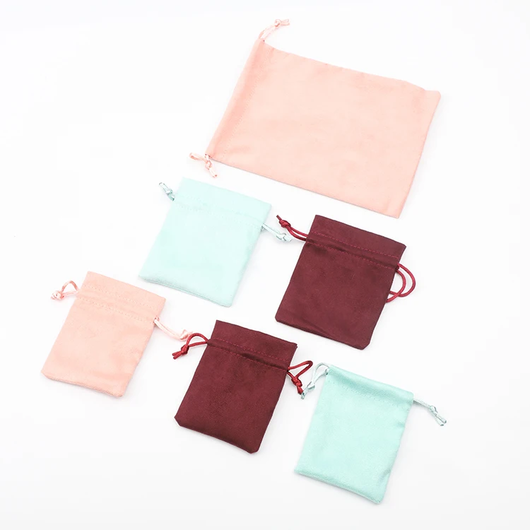 Pink Velvet Jewelry Pouches Wholesale Wholesale Modern Customized