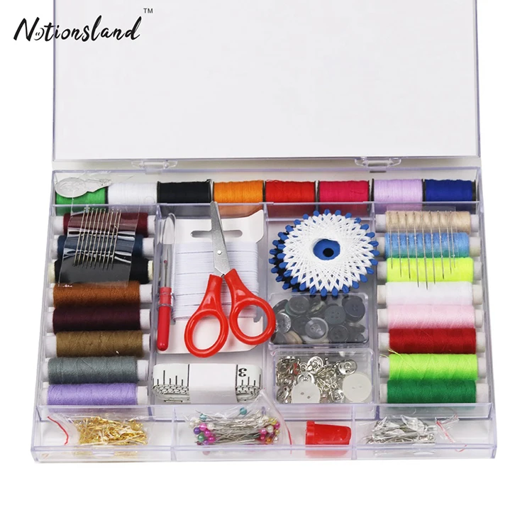 Kit de couture avec 229 pièces d'accessoires de couture, boîte à couture  complète avec