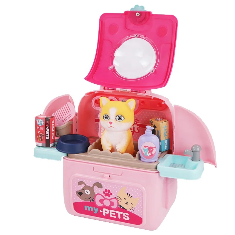 Pet Cat Care Carrier Backpack Toy 008-967B-2 15PCS Vet Clinic