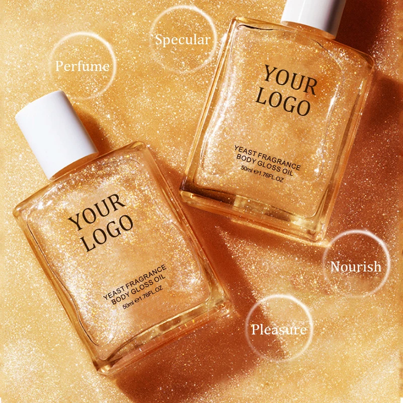 Natural Moisturizing Golden Bronzer Glow Shimmering Body Oil Body