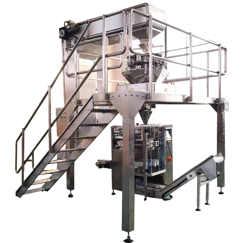 CE автоматическая упаковочная линия для табака Z кормушка-ведро многоголовочные весы
