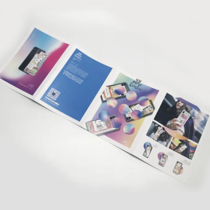 Low Price 2023 Printed Promotion Flyer Leaflet Booklet Printing Cheap Brochure Folded Trifold Leaflet Printing