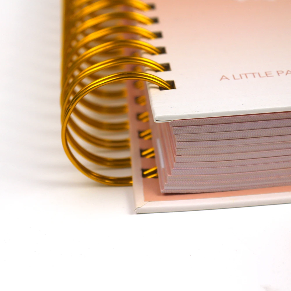 Custom Notebook Printing Factory Direct Soy Based Ink F S C Offset Paper Hardcover Spiral Binding Planner Printing