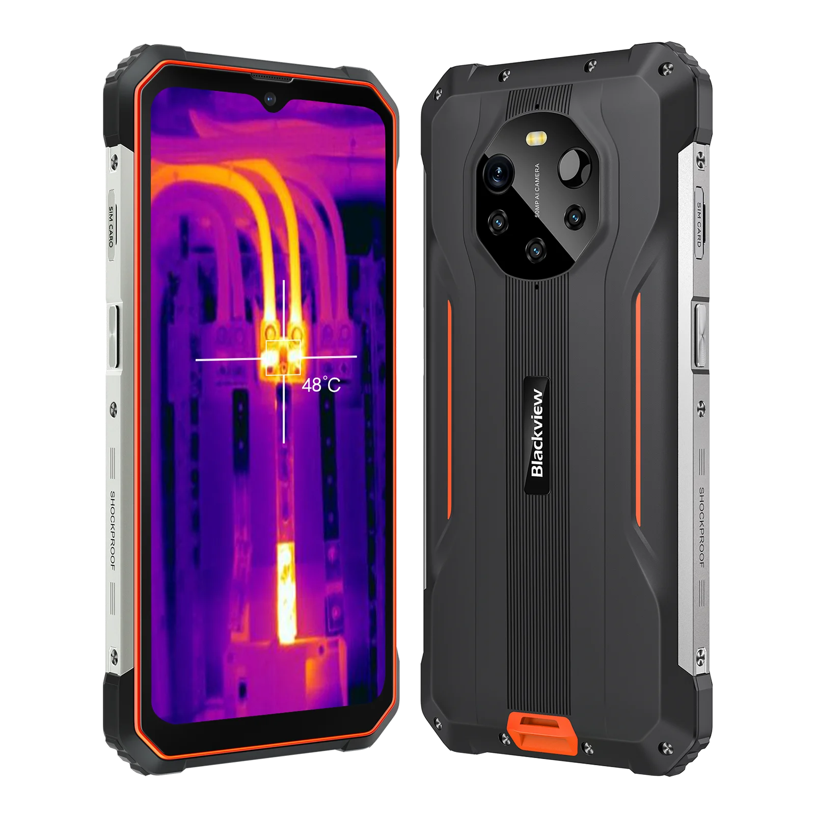 World Premiere Blackview BL8800 Pro5G頑丈な電話サーマル