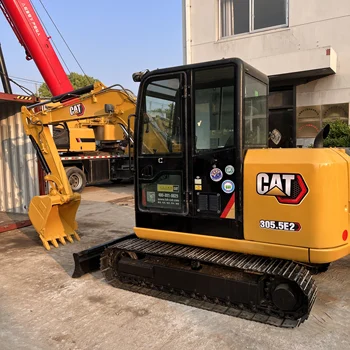 On Sale Japan Caterpillar Excavators Mini Escavadeira Cat Excavadoras Usadas CAT305.5E2 Rubber Crawler Digger