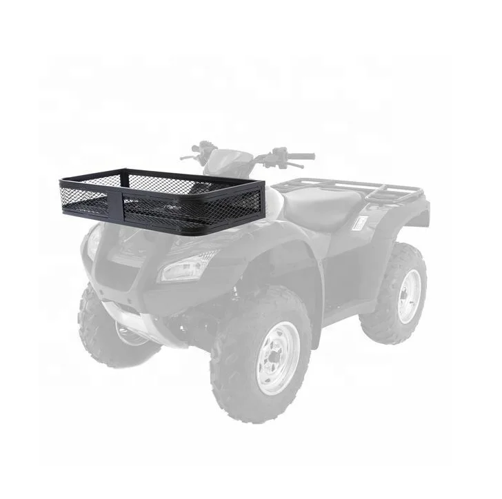 Quad ATV Front Basket for Packaging with Hints Universal Metal Robust Construction Cargo Rack to Carrying Luggage or Somethings
