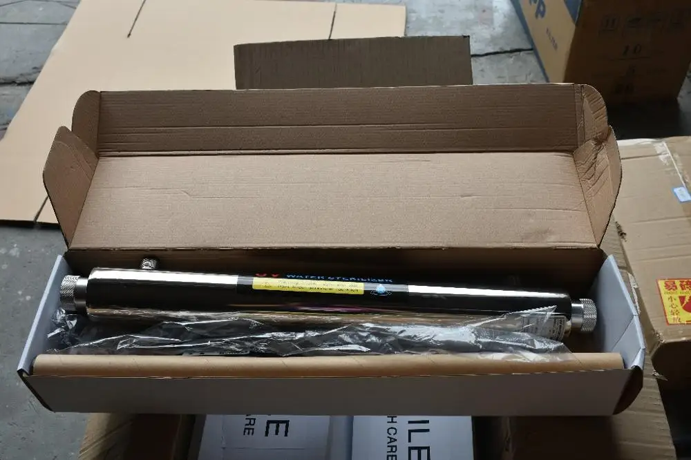 УФ-лампа для очистки воды 55 Вт нержавеющая сталь 1500 литров в час углеродная Ocpuritech наружная резьба 1/2 дюйма