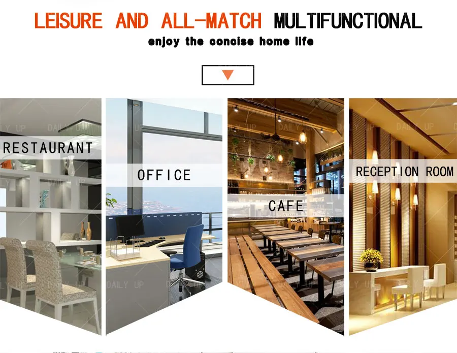 Simple Breathable Leisure Chair With Solid Metal Frame And Ergonomic Backrest Stackable Dining Chair For Kitchen And Restaurant