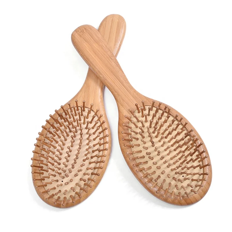 Oem Professional 100 Natural Bamboo Wooden Hair Brushes Comb For Women
