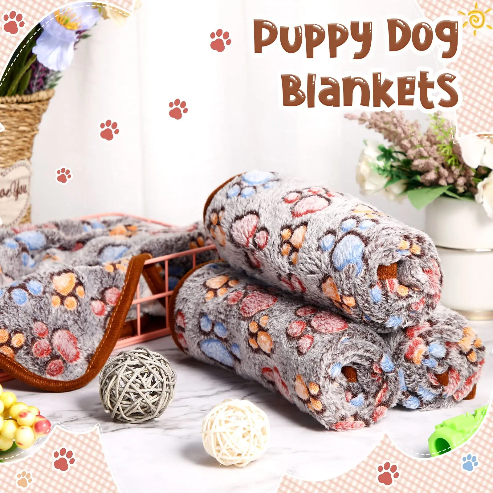 Custom Warm Thickened Fluffy Premium Dog Blankets Pet Coral Velvet
