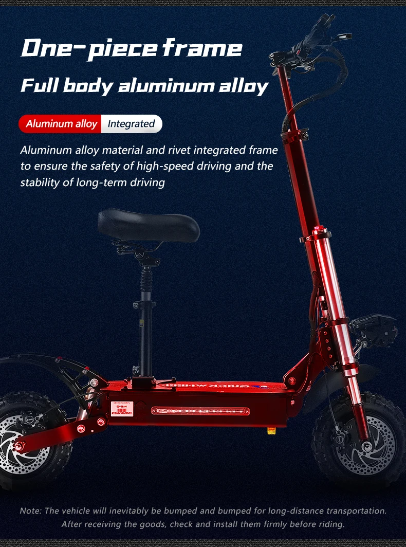 Eu Warehouse Chinese Scooter Manufacturers 6000W 85KM Speed Folding Dual Motor Electric Scooter Adult
