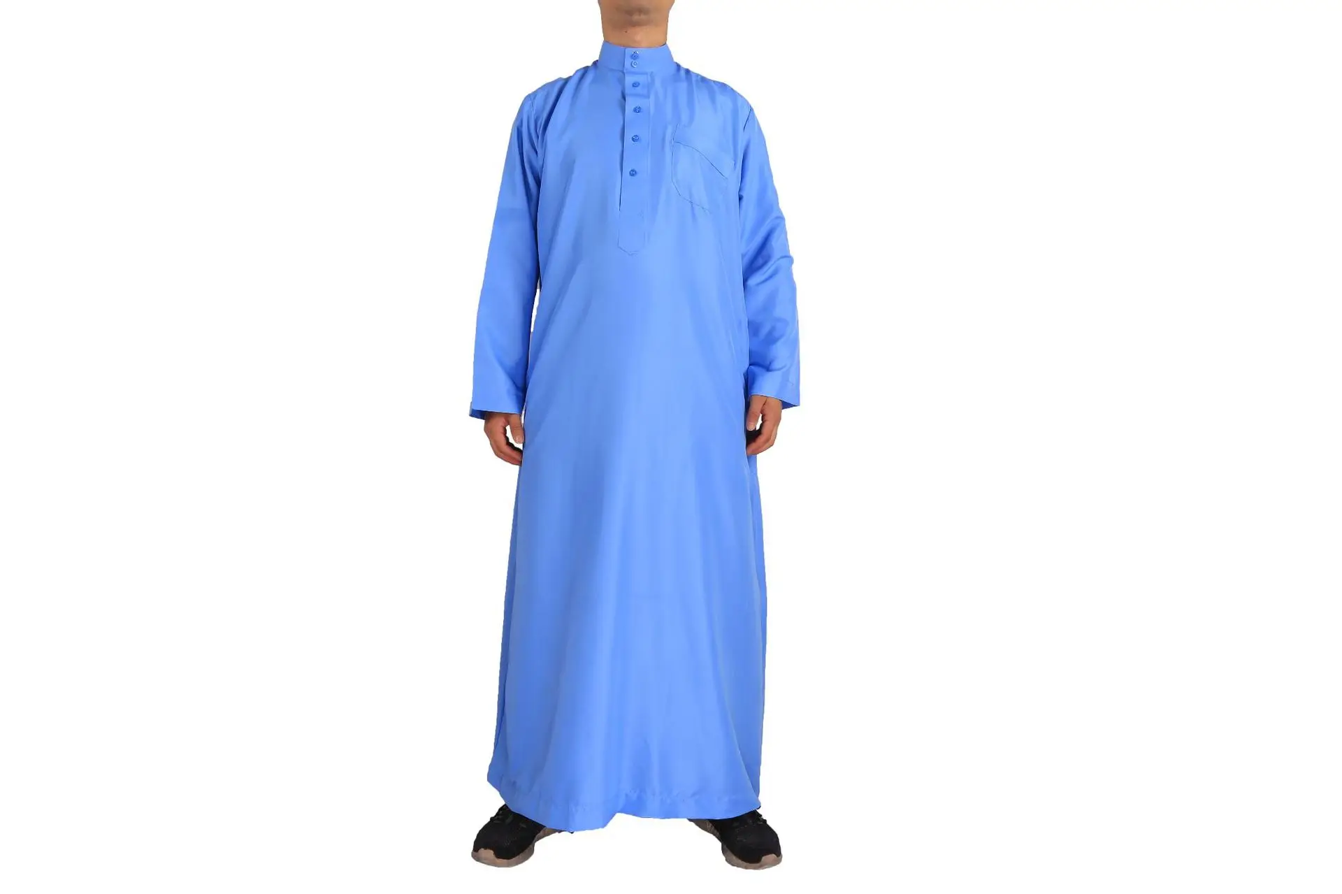 Wholesale Qatar Style Men's Robes Cheap Viscose Islamic Wear Saudi Thobe for Men