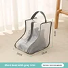 Short boots with gray edge