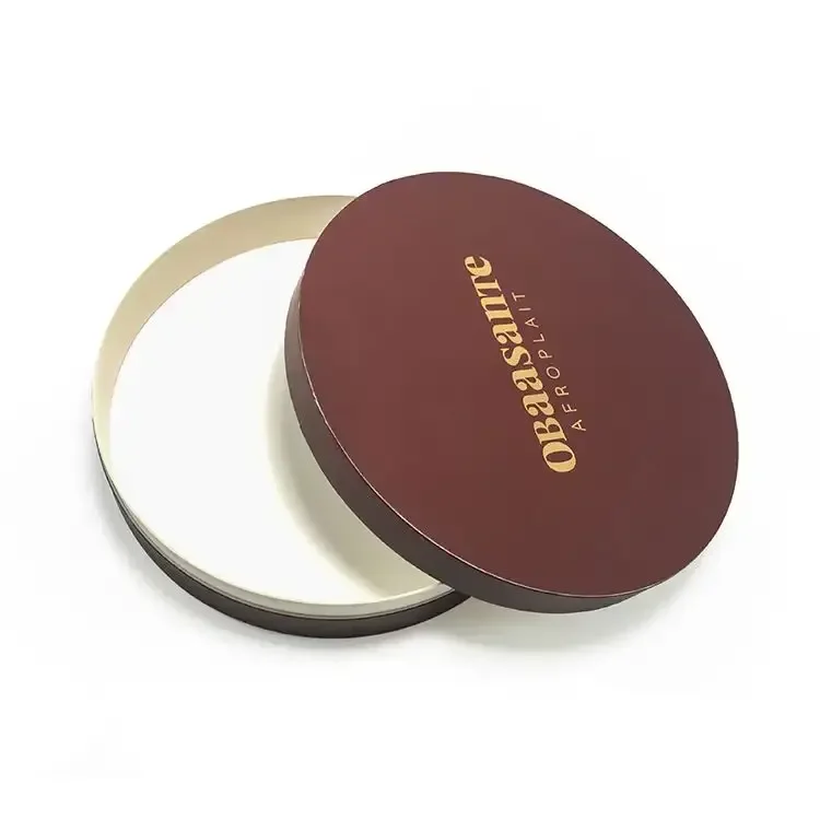 Custom Printing Round Wig Cardboard Hat Box Packaging  Hats Offset Printing Premium Wig Packaging Box