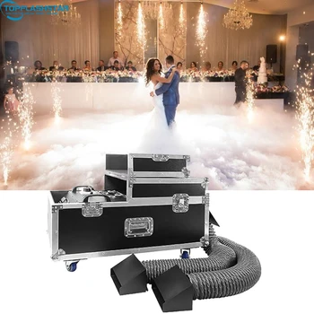 Factory Price Double Hole  3000W Water Base Low Fog Machine Lying Fog Smoke Machine for Wedding Dj Party