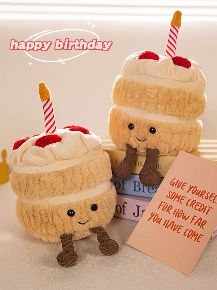 Squishable Comfort Food Happy Birthday Cake Plush - Soft Birthday Cake Stuffed Animal - View #2
